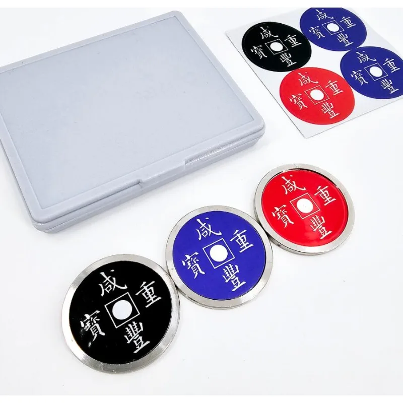 Chinese Munt Kleurverandering Goocheltrucs Goochelaar Close Up Illusion Prop Gimmick Accessoires Mentalisme 3 Kleuren Munten Veranderen Magia