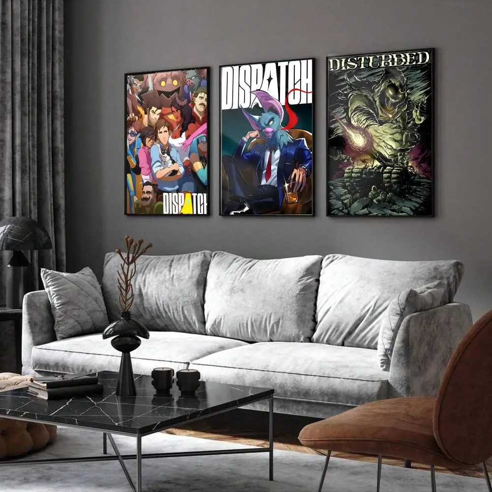 Popular Game D-Dispatch Poster Home Living Bed Room Bar Hallway Sticky Wall Printing Waterproof Aesthetic Decor