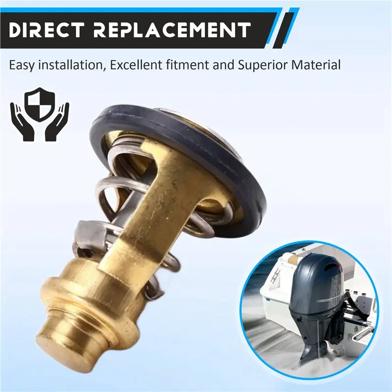 AT92-140°F 60°C Thermostat For 4 Stroke F 75 80 90 100 150 200 225 250 HP Outboard Motor 67F-12411-01 67F-12411-00