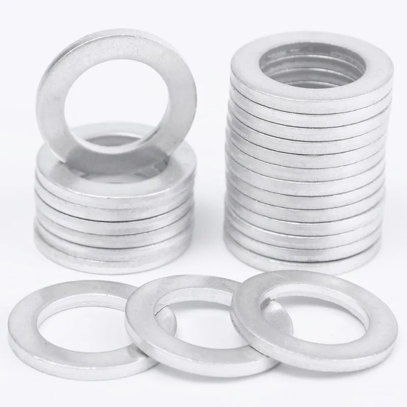 10/20pcs Car Engine Sump Oil Drain Seal Gasket 14mm Hole Nut Washer for Honda Engine Oil Sump Aluminium Seal Gasket Auto Parts