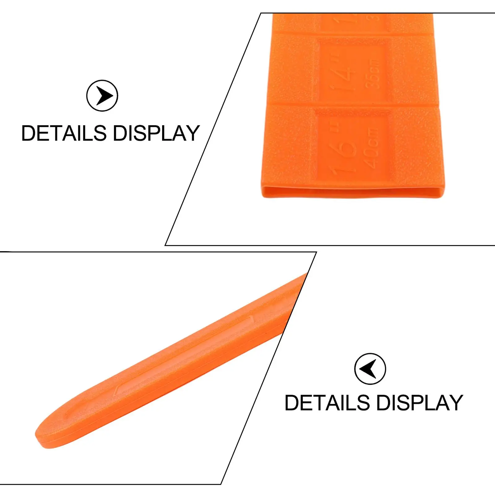 Plastic Chainsaw Bar Cover Scabbard Protector for 14 inch and 16 inch Chainsaw Guide Plates in Field Equipment Protection Use