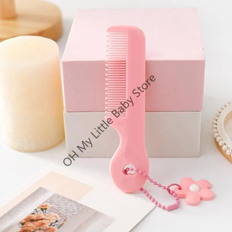 M76C فرشاة أطفال مشط لطيف صبي فتاة أطفال لطيف فرشاة شعر ناعمة مشط الأطفال حديثي الولادة