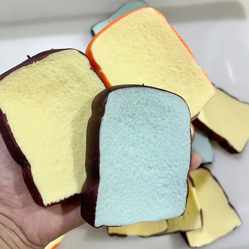 DIY Simulierter Toast, TPR-Leerkugelhülle, Handgemachtes DIY Squishy-Spielzeug-Ballhülle, Entspannungs- und Langsam Rückfedernde Kugelhülle – Detail 7