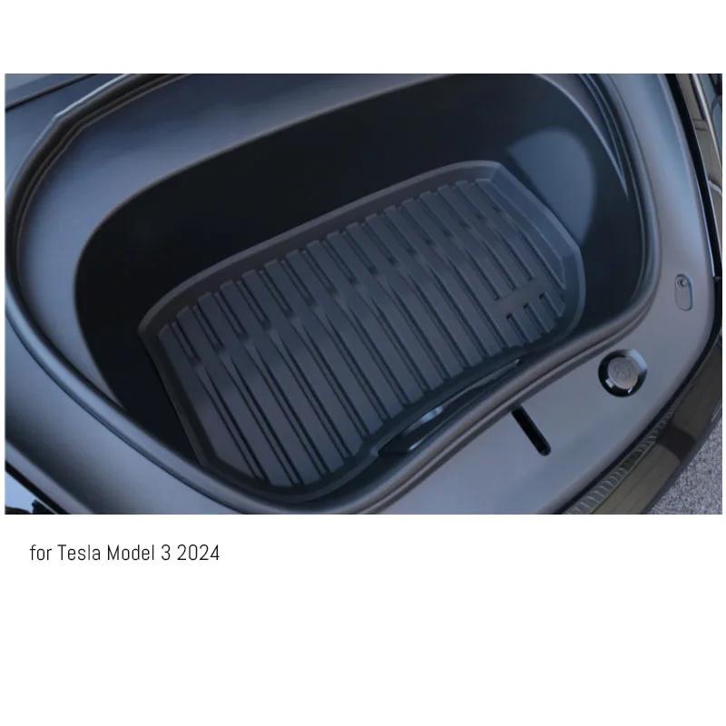 For Tesla Model Y/3 front Cargo Liner + Lower Boot Carpet Protector Thicken Flexi TPE Trunk Mats