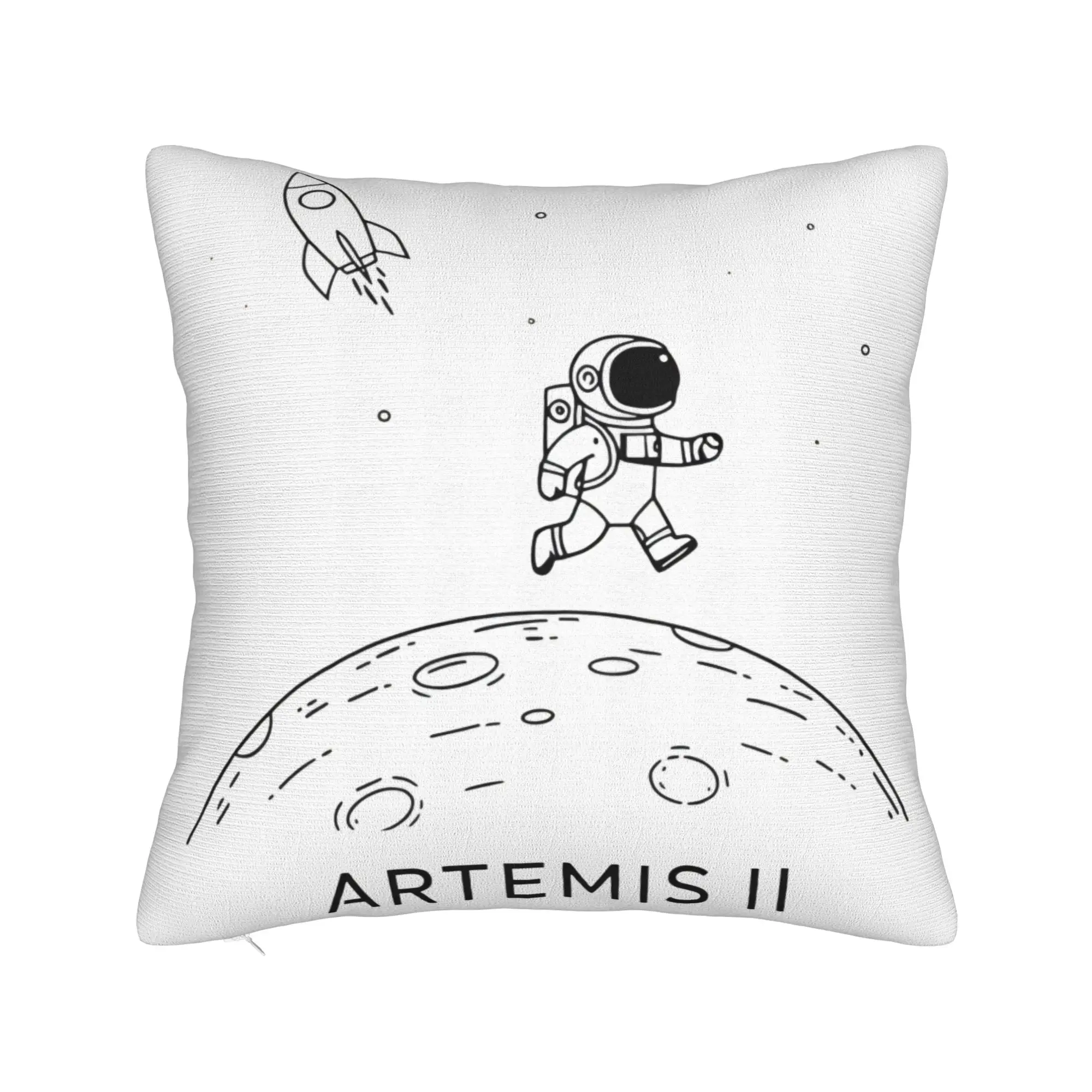 Decorative Pillowcase Artemis II Mission To The Moon 2026 Artemis 2  Stuff Chair  Pillow Case Cover Square Multi-Size