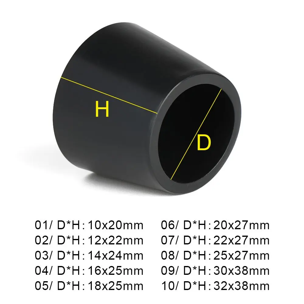 10 teile/paket Gummi Bein Spitze Anti-rutsch-Pad Boden Protektoren Stuhl Bein Kappen Fuß Abdeckung Möbel Füße
