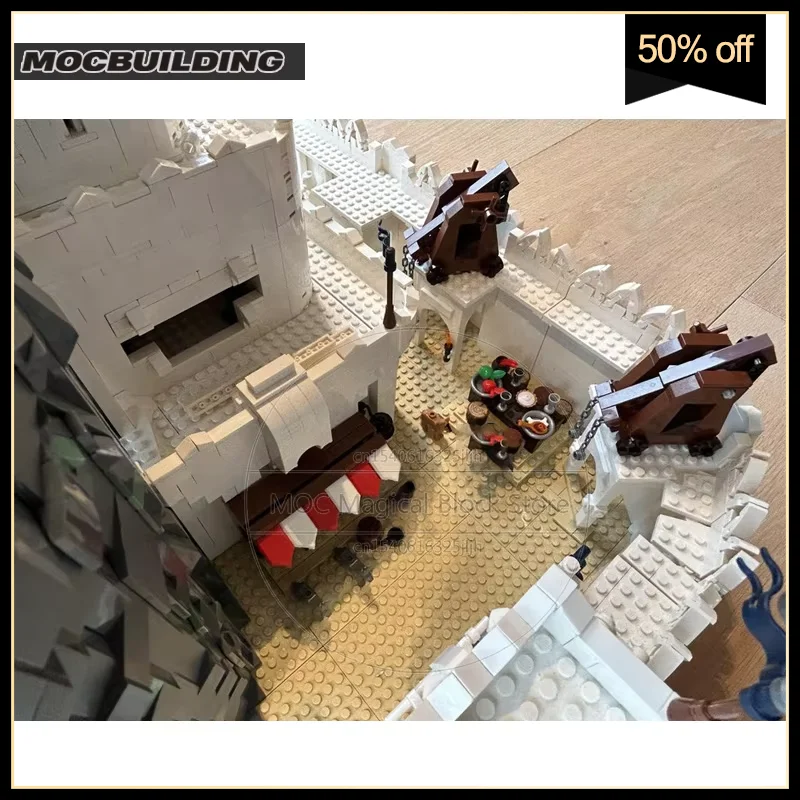 Mina Tirith MOC bloques de construcción los anillos película el castillo blanco UCS arquitectura modelo tecnología colección de ladrillos juguetes regalos