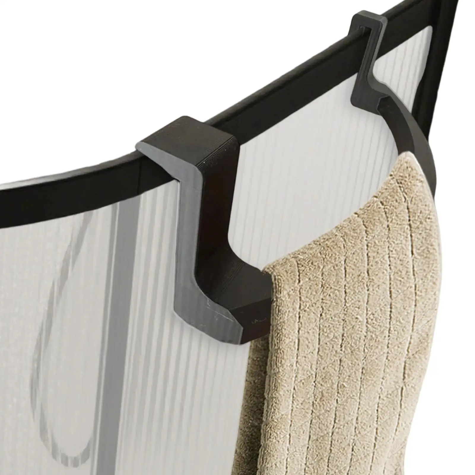 

Towel Rod Towel Rack Glass Hanging Towel Rack Storage Organizer Bathroom Door Hanging Towel Rack Punch-free Rag Hanger