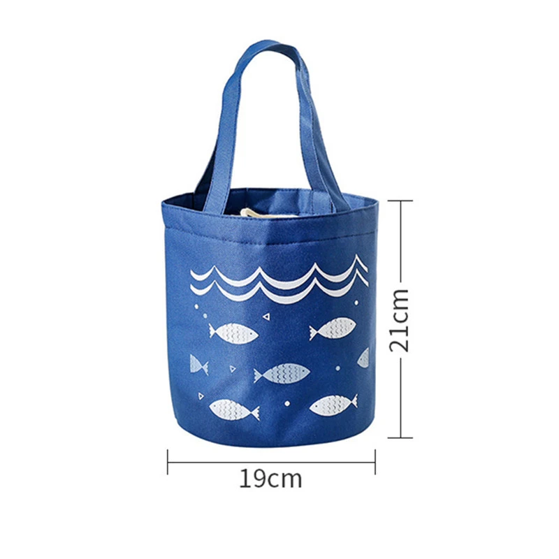 Cartoon Lunch Bag For Picnic Kids Women Travel Beam Mouth Thermal Breakfast Organizer Insulated Waterproof Storage Bag For Lunch