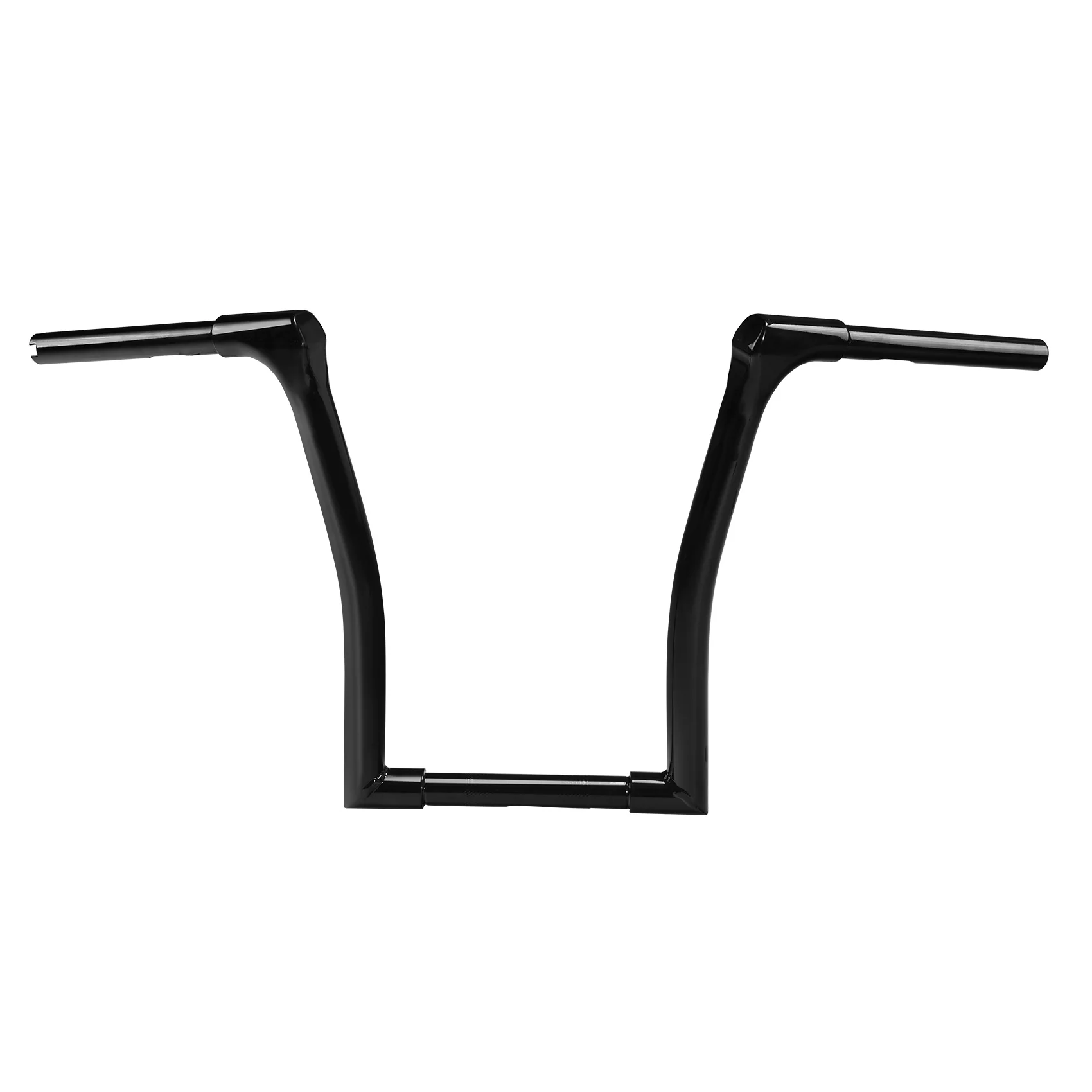 

Motorcycle Gloss Black 13" Rise Ape Hangers Bars 1-1/4" Handlebars For Harley Softail Low Rider