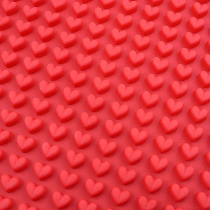 1Pc 255 Cavity Mini Heart Shaped Silicone Mold DIY Ice Cube Tray Cake Decoration Baking Mat Cooking Sheet For Cookies