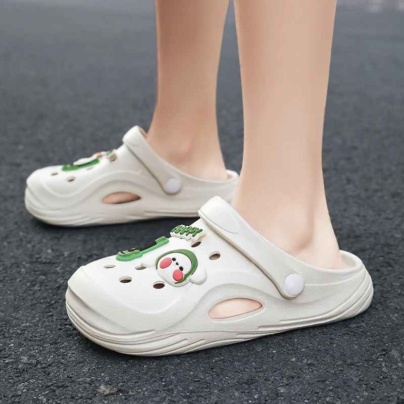 

2024 new summer cartoon cute children's baotou sandals girls indoor non-slip eva soft soles to wear beach slippers