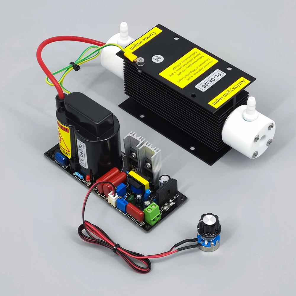CE FCC ROHS Patented Product 5G/H 5grams Adjustable High Concentration Narrow Gap Discharge Quartz Tube Ozone Generator Kit