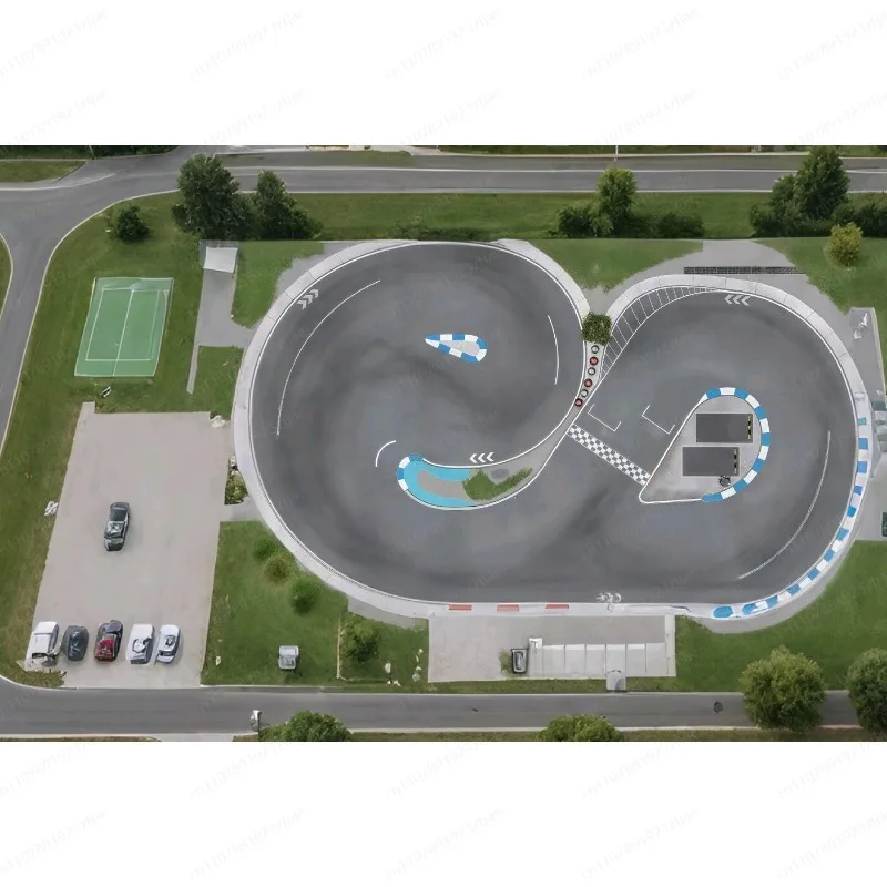 Pro Grade Micro RC Drift Track Map – High Traction Racing Carpet Mat for Drift Cars