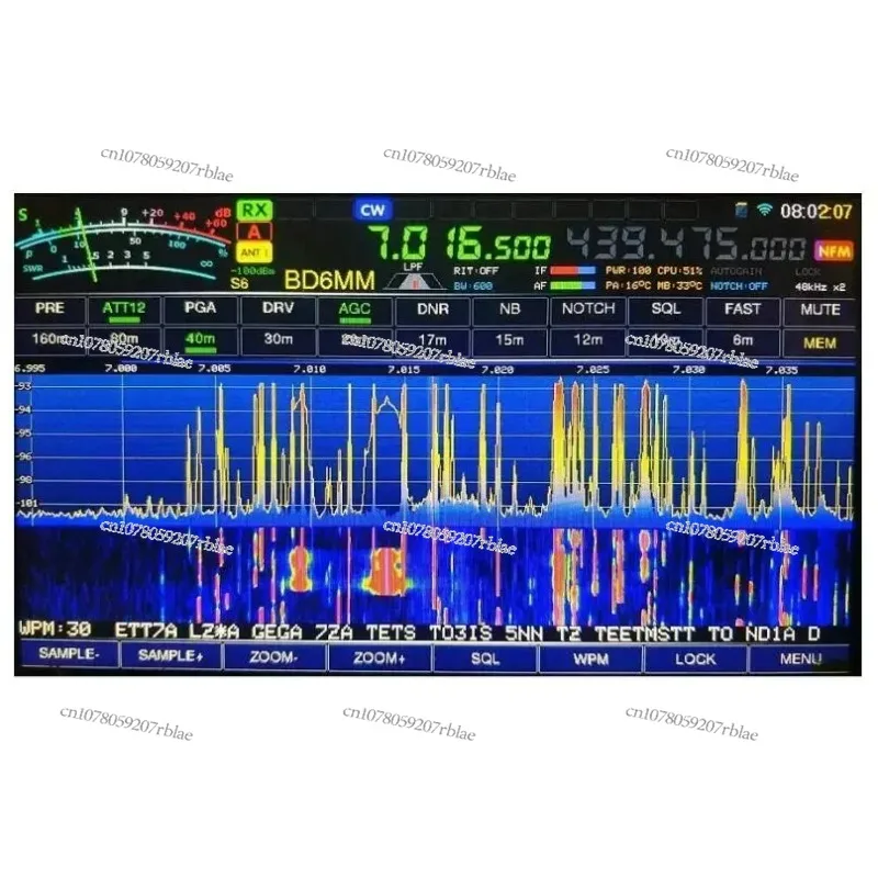 20W All-Mode Transceiver with DDC/DUC and WIFI for LF/HF/6M/VHF/UHF Frequencies