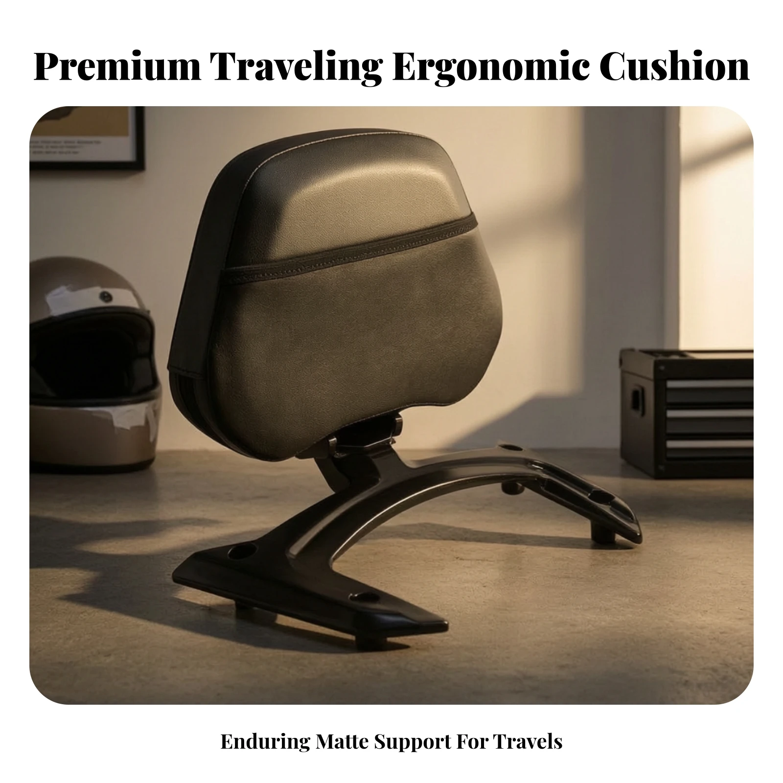 Rear Passenger Backrest Soft Passenger Backrest with Mounting Bracket Sissy Bar with Cushion Pad Long-Lasting Sunlight Proof