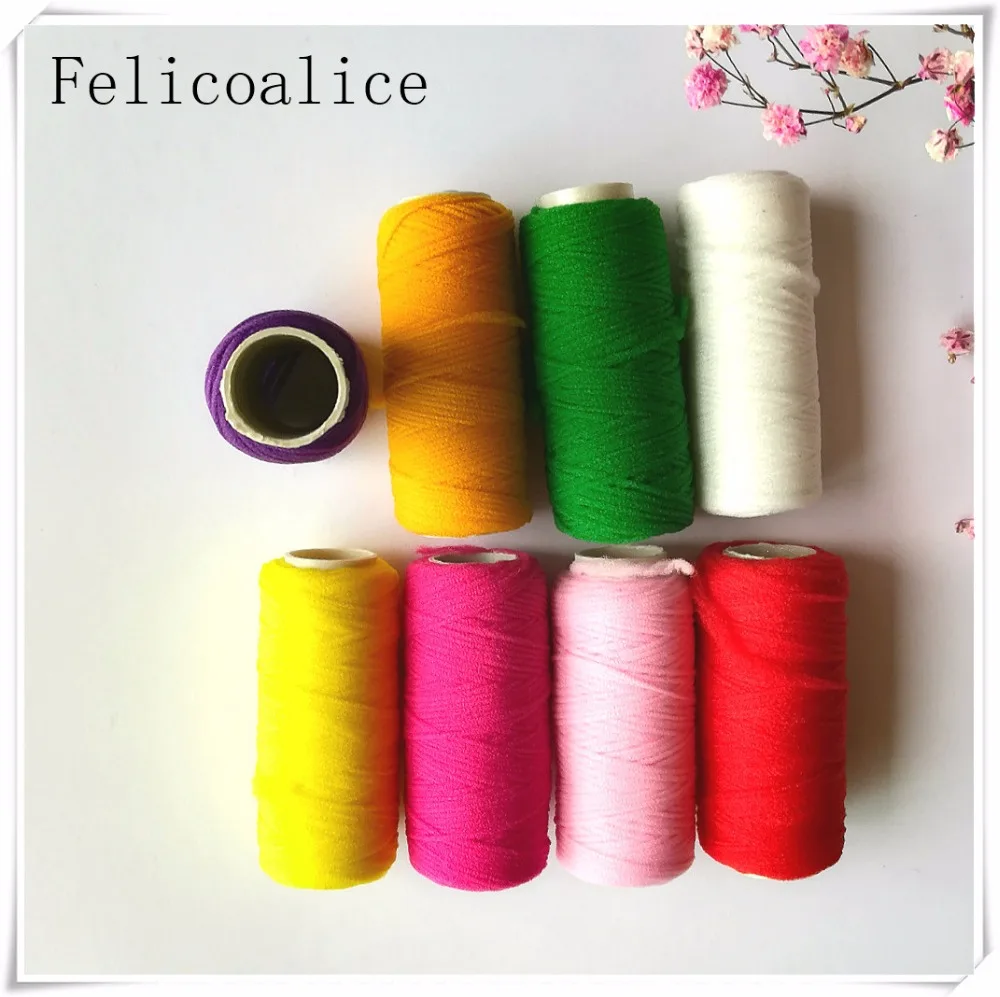 10pcs Nylon Thread For Making Stocking Flowers Elasticity Nylon Coil Cord Screen Flower Material Florist Handmade Accessories