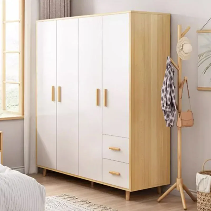 Manmade Board Wardrobe Bedroom Storage Nordic Storage Open Closets Wardrobes Cabinet Shelves Rangement Chambre Furniture