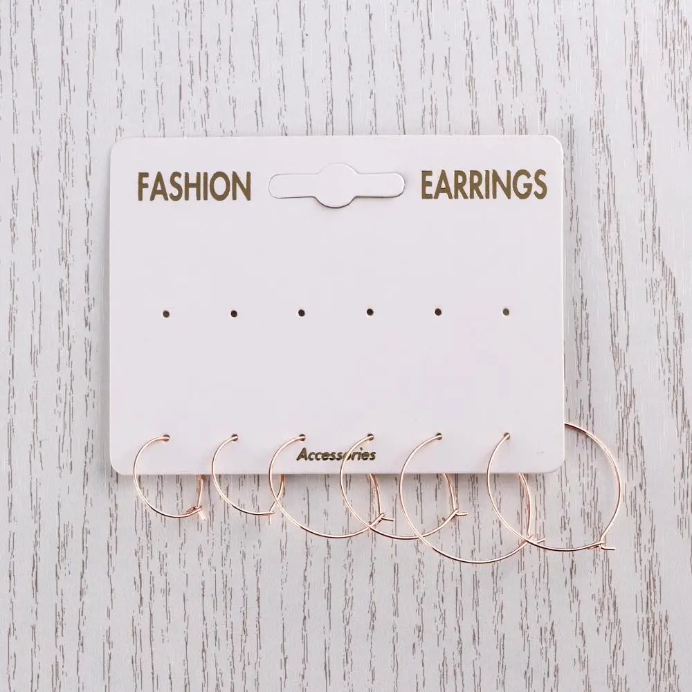 6'lı Wire Ring Earrings