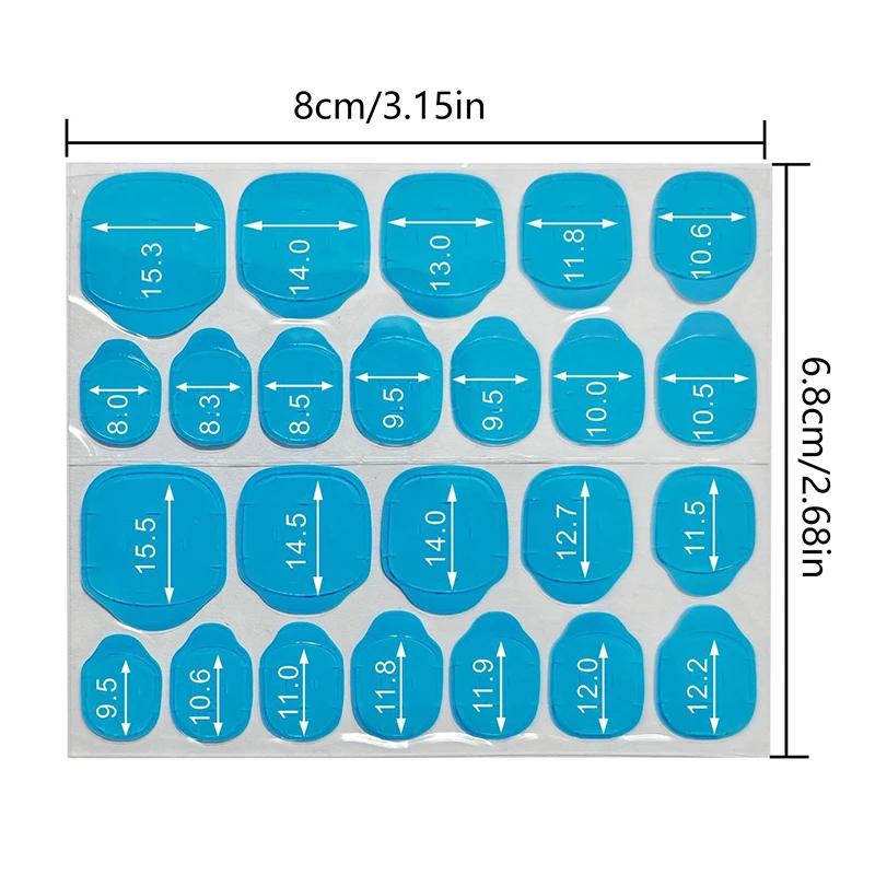 240 pz M/L formato Double Sided False Nail Art nastro adesivo colla adesivo suggerimenti fai da te unghie finte acrilico Manicure Gel strumenti di trucco