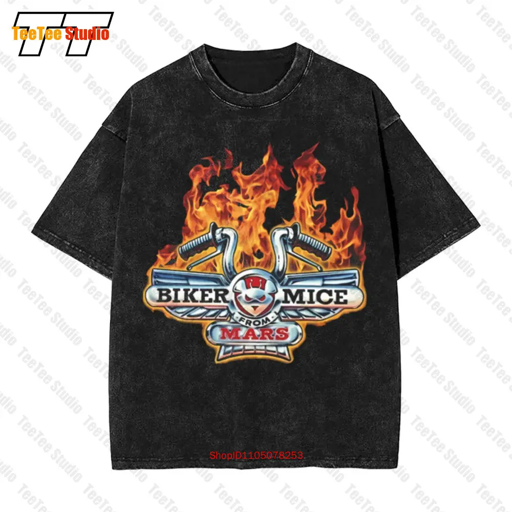 Biker Mice From Mars Retro Cartoon Short Sleeve Tee Oversized T-Shirt 4AZU Shirt Gym Men - Image 2