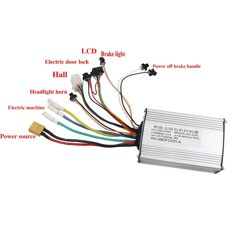 Practical 48V 21A Electric Scooter Brushless Controller+TF-100 LCD Display Throttle Meter for Kugoo M4 Pro Electric Scooter