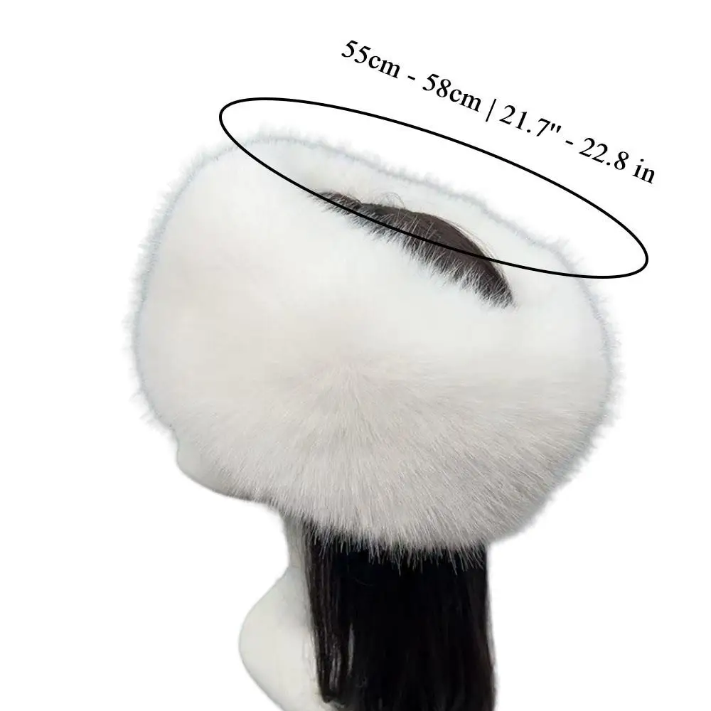 Mode moelleux fourrure bandeau femmes hiver chapeaux chaud coupe-vent en peluche Bomber russe casquettes en plein air Ski neige chapeau oreille plus chaud bonnets