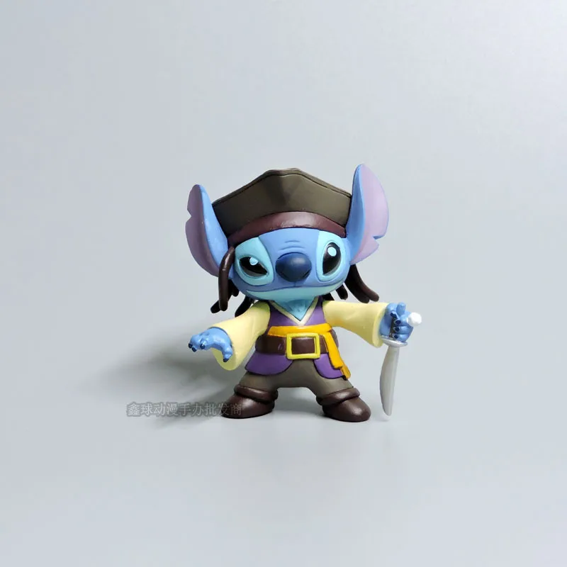 Cartoon Lilo & Stitch Kawaii Stitch Pirates of The Caribbean Costume Stitch Creative Bag Pendant Key Chain Small Children's Gift