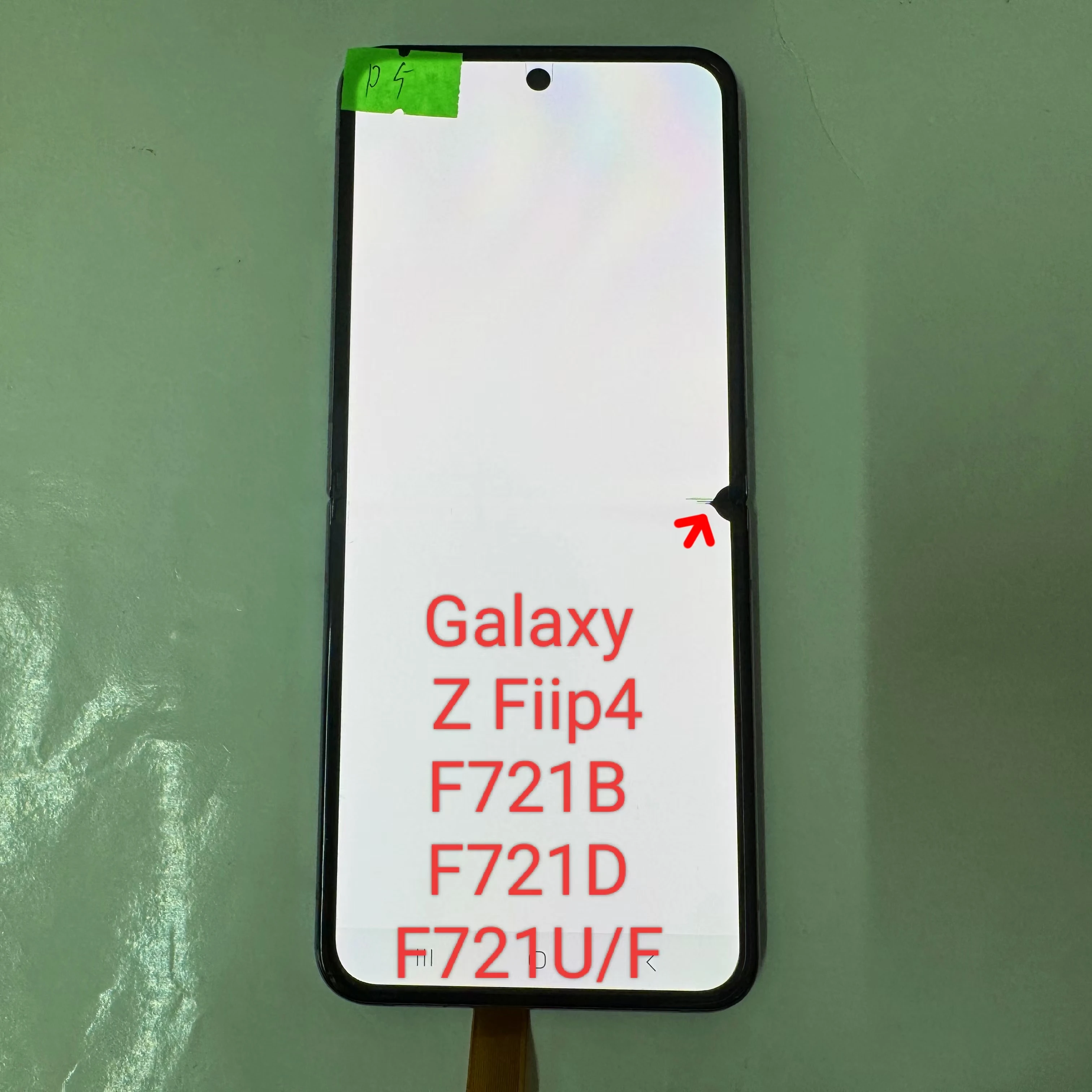 

Original AMOLED screen components. Suitable for replacing defective component screens of Galaxy Z Flip 4, F721, F721B, F721U