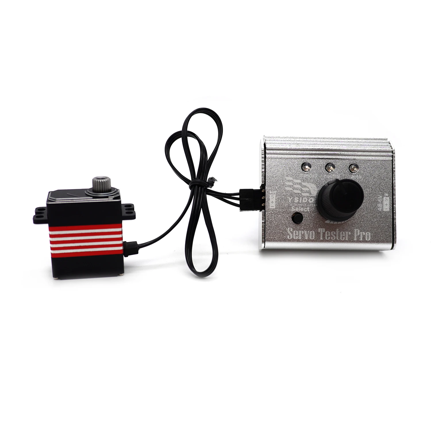 Ysido rc servo ou esc testador de metal esc verificador mestre 4.8-6.0v para avião rc carro barco drone servo testador universal peças de modelo rc