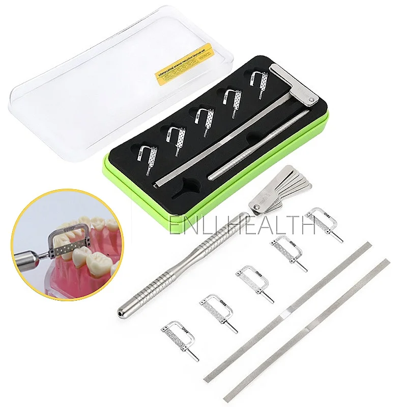 

1 комплект, стоматологические ортодонтические межпроксимальные эмалированные автоматические полоски для полировки с аксессуарами, набор Manuel, стоматологические инструменты