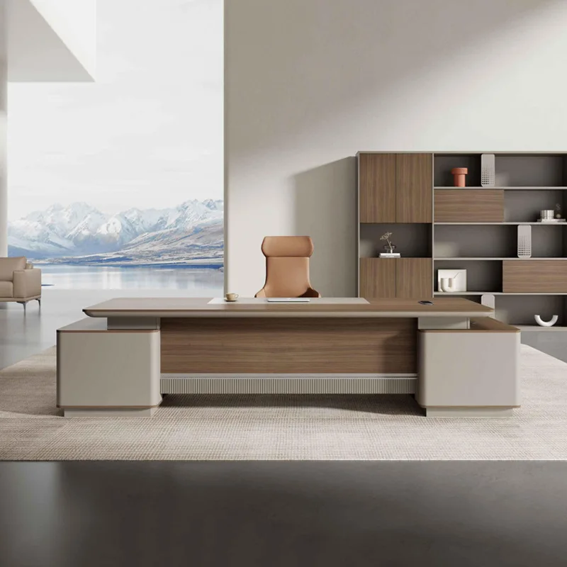 

Легкий роскошный стол Skin Sense Boss, современный простой дизайн, офисный стол и стул для гостиной, офисный стол, рабочий стол