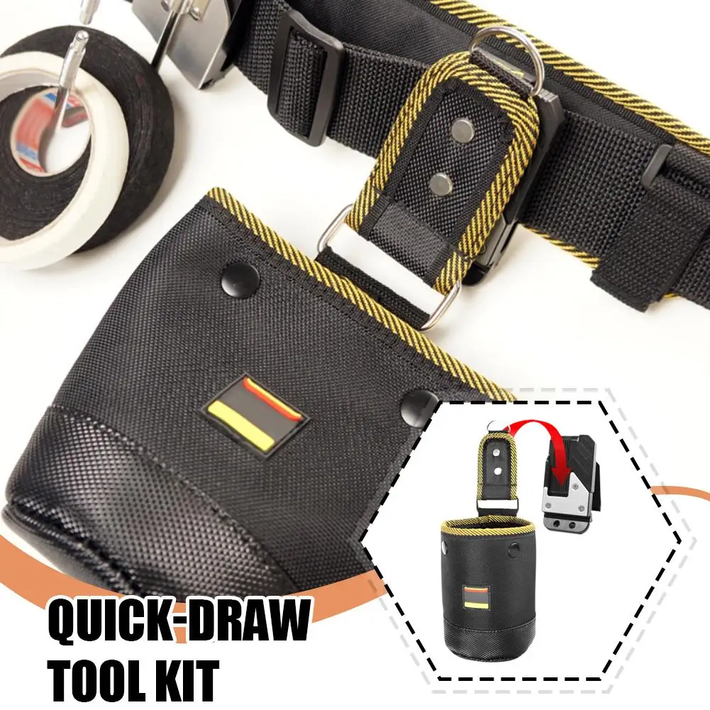 New Oxford Cloth Tool Bag Rotatable Quick-hanging Nail Tool Pouch For Woodworking Electrician Mechanic Tool Organizer Y4H3