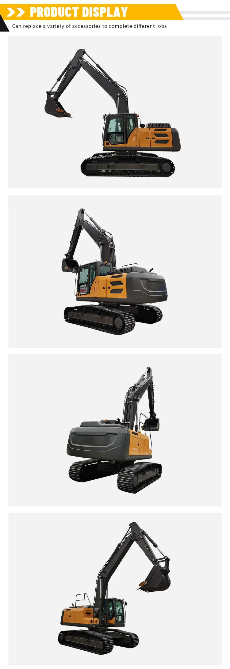 20-Tonnen-Hydraulik-Raupenbagger, OEM/ODM, kundenspezifischer Diesel-Raupenbagger, direkt vom Hersteller für den Bau – Detail 5