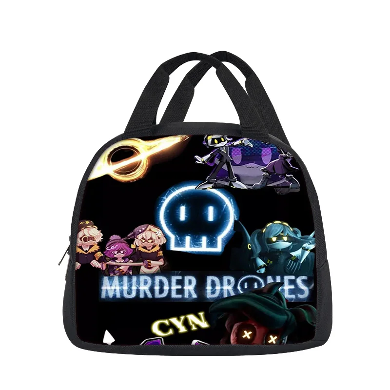 Murder drone lunch bag versatile cartoon large capacity new item, best gift for boys and girls on school birthdays