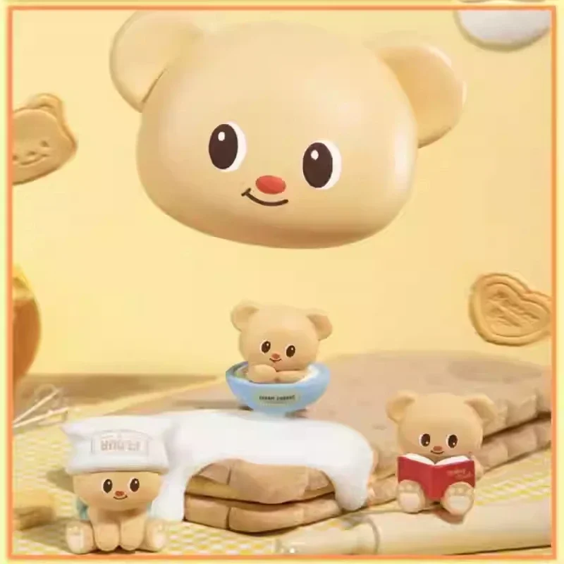 Kotak Buta Seri Ahli Memanggang Beruang Mentega Tas Buta Gandum Lucu Mini Kotak Misterius Hadiah Dekorasi Desktop Anime Kartun