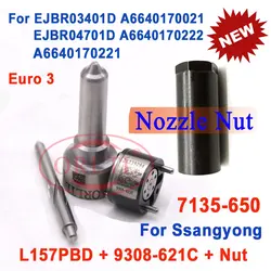 Repair Kits 7135-650 Nozzle L157PRD Control Valve 9308-621C For Ssangyong euro 3 EJBR03401D,EJBR04701D,A6640170021,A6640170221