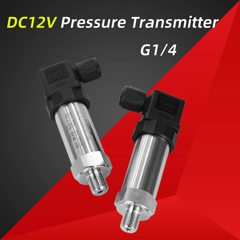 SW-P300 Pressure Transmitter -1-0-1000bar range 4-20ma Output For Water Tank Oil Gas G 1/4 Connector DC12V