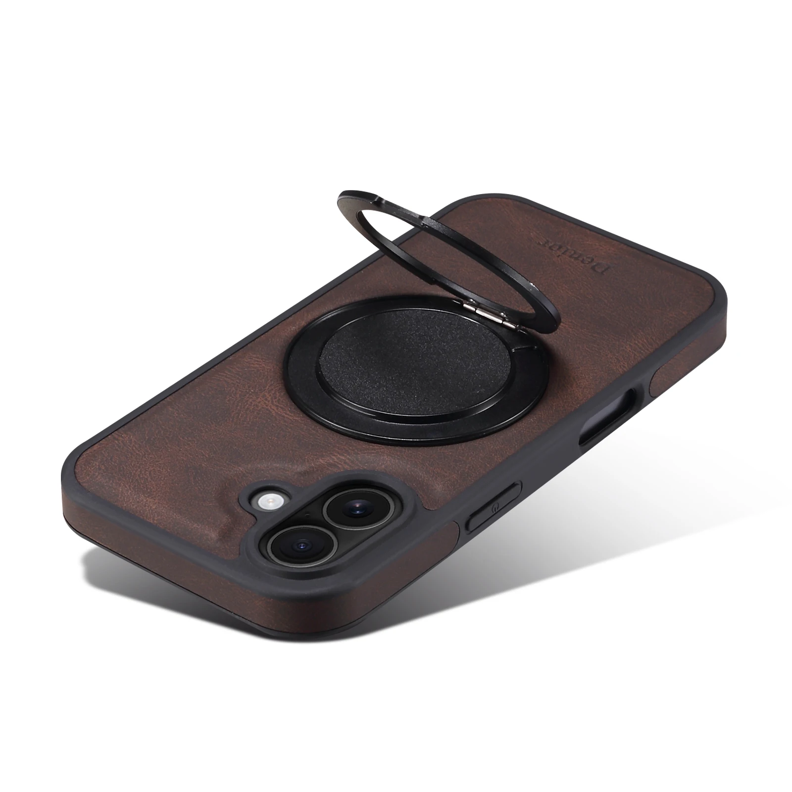 Handyhülle 360 ° Drehbarer Ständer mit Kunstleder-Ringverschluss für iPhone 18 Pro Max 17 Air 16 Plus 15 14 13 12 – Detail 17