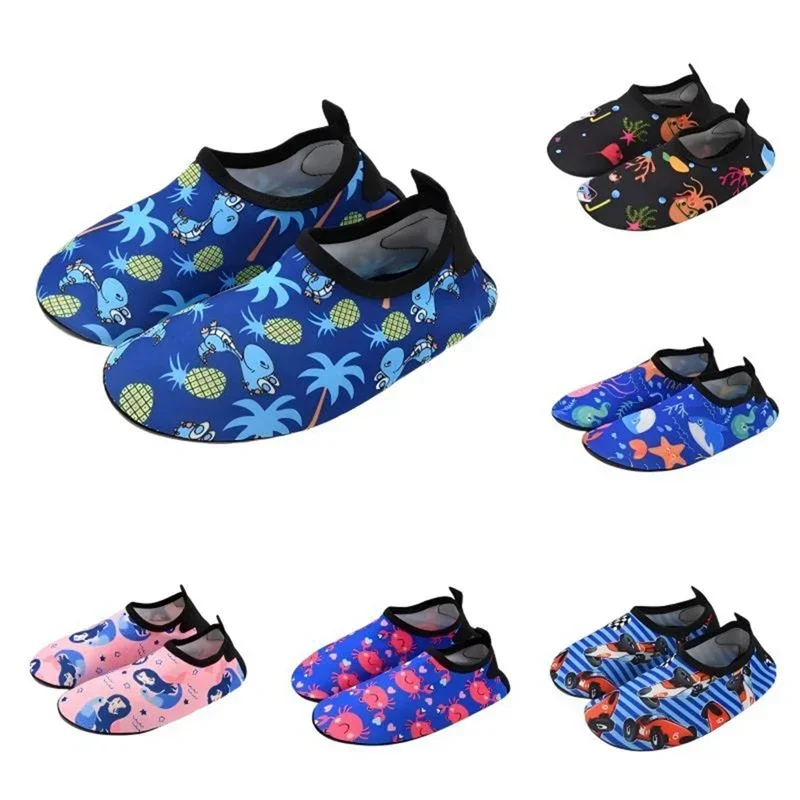 

Детская уличная обувь для воды на нескользящей мягкой подошве для девочек и мальчиков, пляжная и потоковая обувь для прогулок