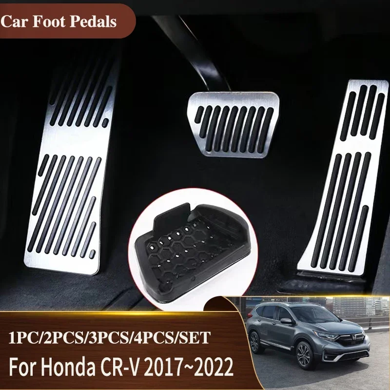 

Автомобильные ножные педали для Honda CRV CR-V 2017 ~ 2022, нескользящие накладки, автомобильная педаль акселератора из нержавеющей стали, автомобильные запчасти, аксессуары