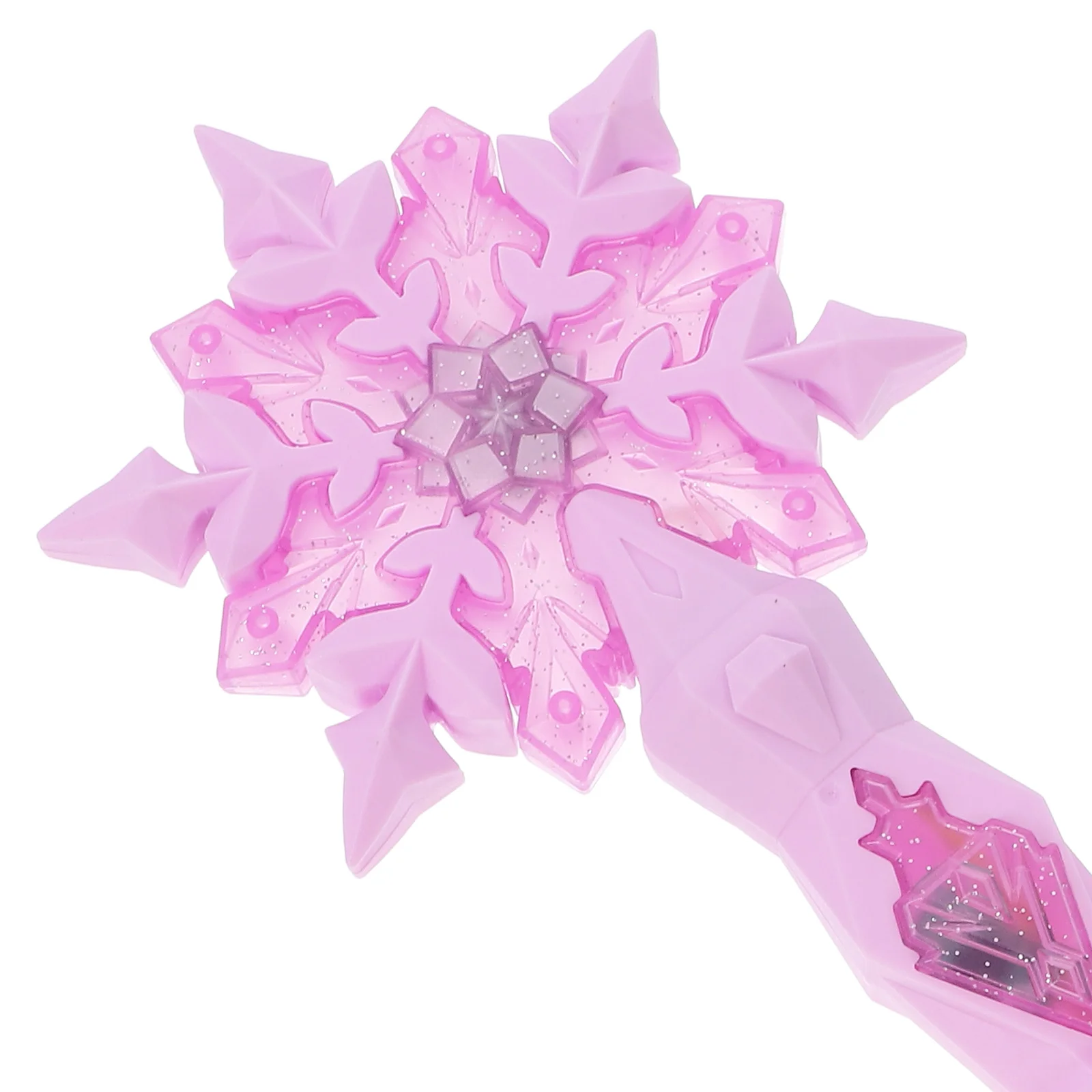Flocon de neige lumineux princesse pour filles, fournitures de fête d'anniversaire, Design lumineux, Cosplay en plastique facile pour enfants, 1 pièce