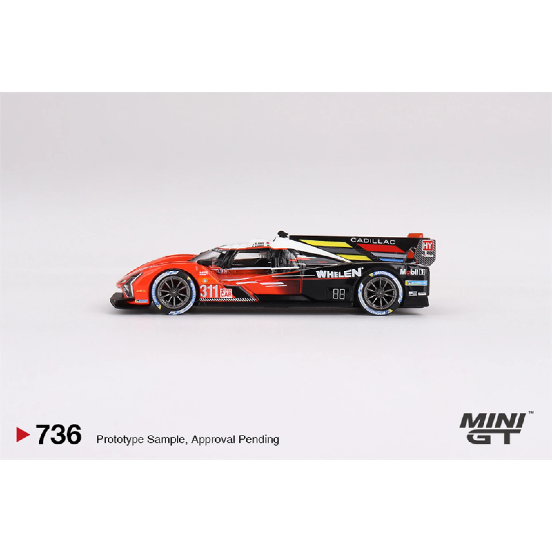 MINIGT 1:64 Model samochodu zabawkowego Cadil V-Series.R # Pojazd sportowy 311 Action Express Racing Alloy # MGT00736