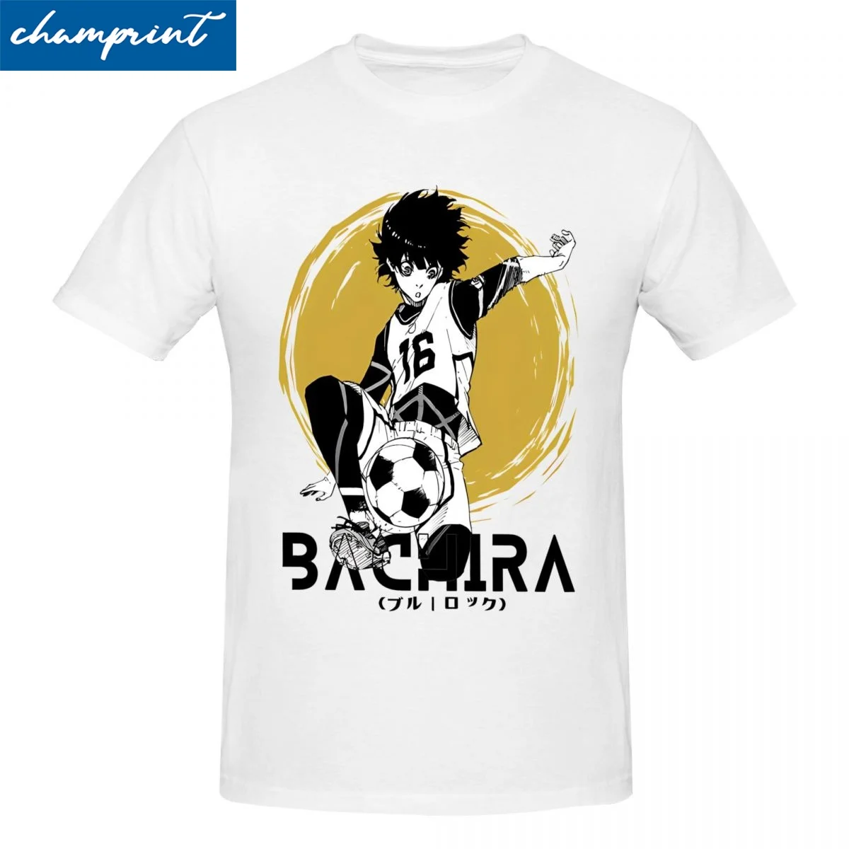 Blue Lock Bachira Meguru T Shirt Men Women 100% Cotton Funny T-Shirt Round Collar Tees Short Sleeve Tops Plus Size