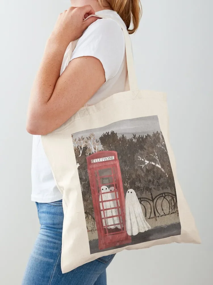 There Are Ghosts in the Phone Box Again... Tote Bag tote woman screen Women's