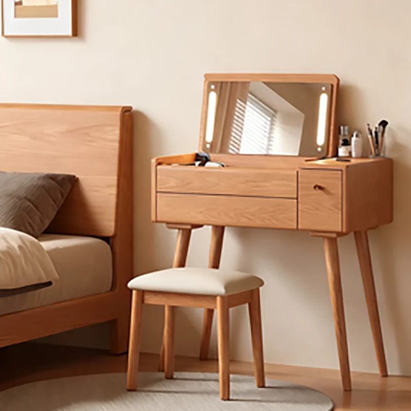 Meja Rias Vintage Elegan Estetika Klasik Premium Minimalis Meja Rias Gaya Industrial Meuble De Chambre Furniture