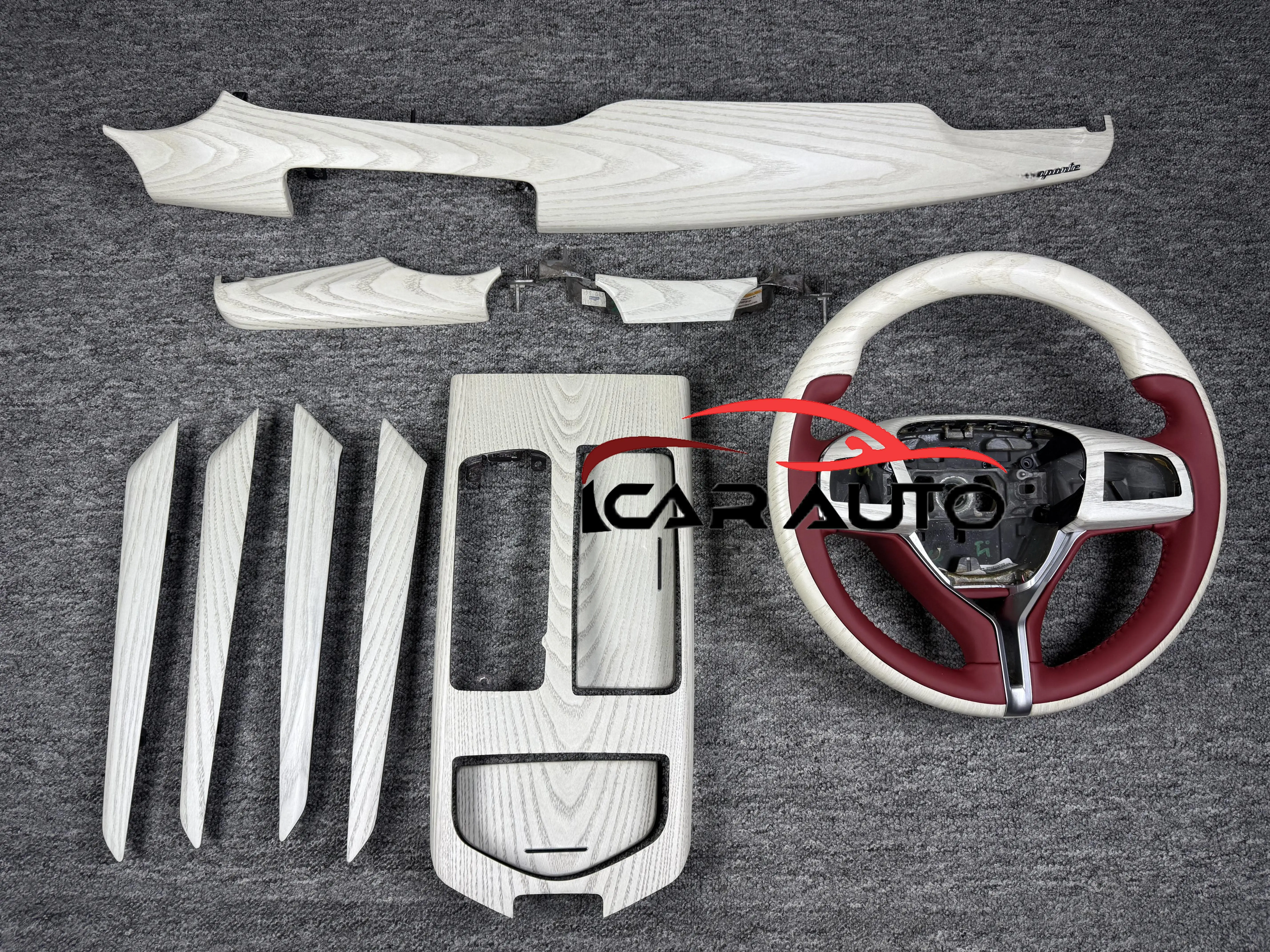 Car Interior Kit for Maseratis Quattroportes 2013 2025 Wagon Dashboard Center Console Panels Accessories 100% Real Carbon Fiber