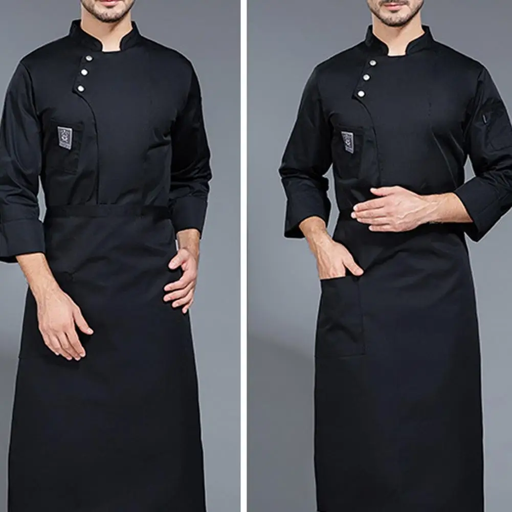 Uniforme de Chef impermeable para hombres y mujeres, Tops de Chef, uniformes de Chef antisuciedad impermeables, soporte de Color sólido para restaurante