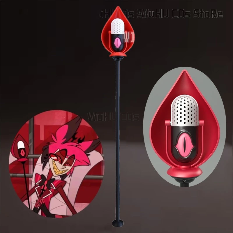 2025 Hazzbin تأثيري فندق زي الدعامة ALASTOR الميكروفونات الكبار الدعائم قفازات امرأة الرجال هالوين حفلة لعب الأدوار الدعامة #1