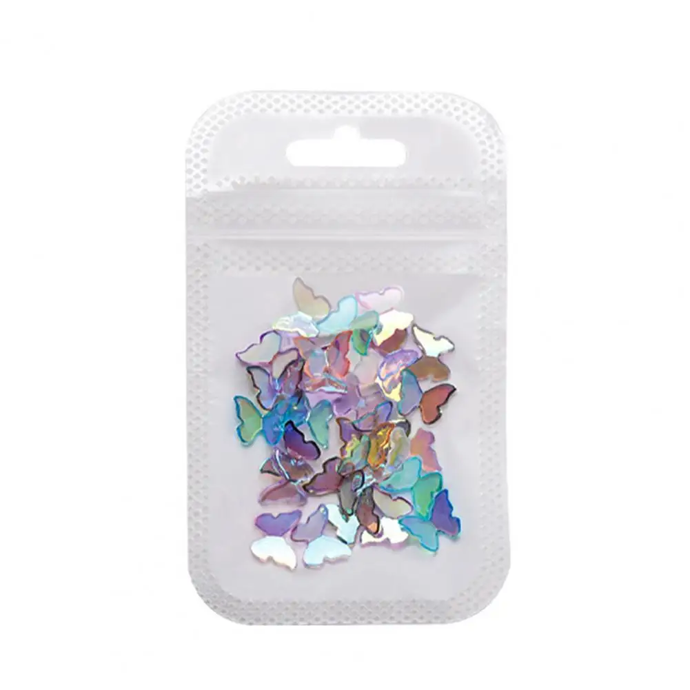 Nail Ornaments 30Pcs Delicate Fade-Resistant Easy to Apply  3D Butterfly Fingernail Manicure Decorations for Nail Salon